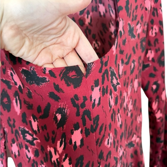 & Other Stories Red Animal Print Mini Dress - Picture 7 of 7